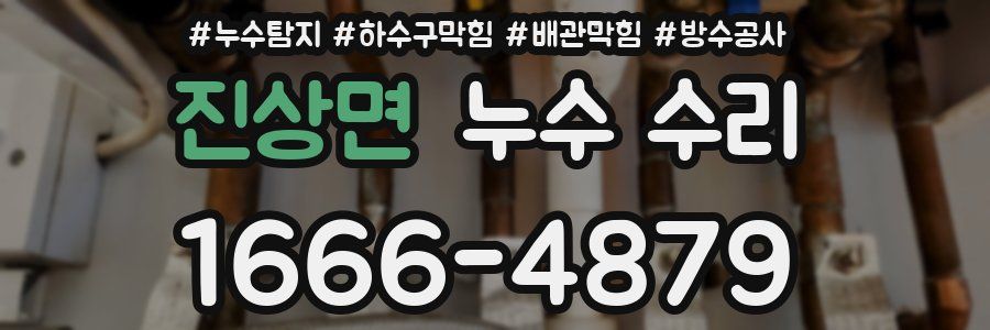 진상면 누수 수리