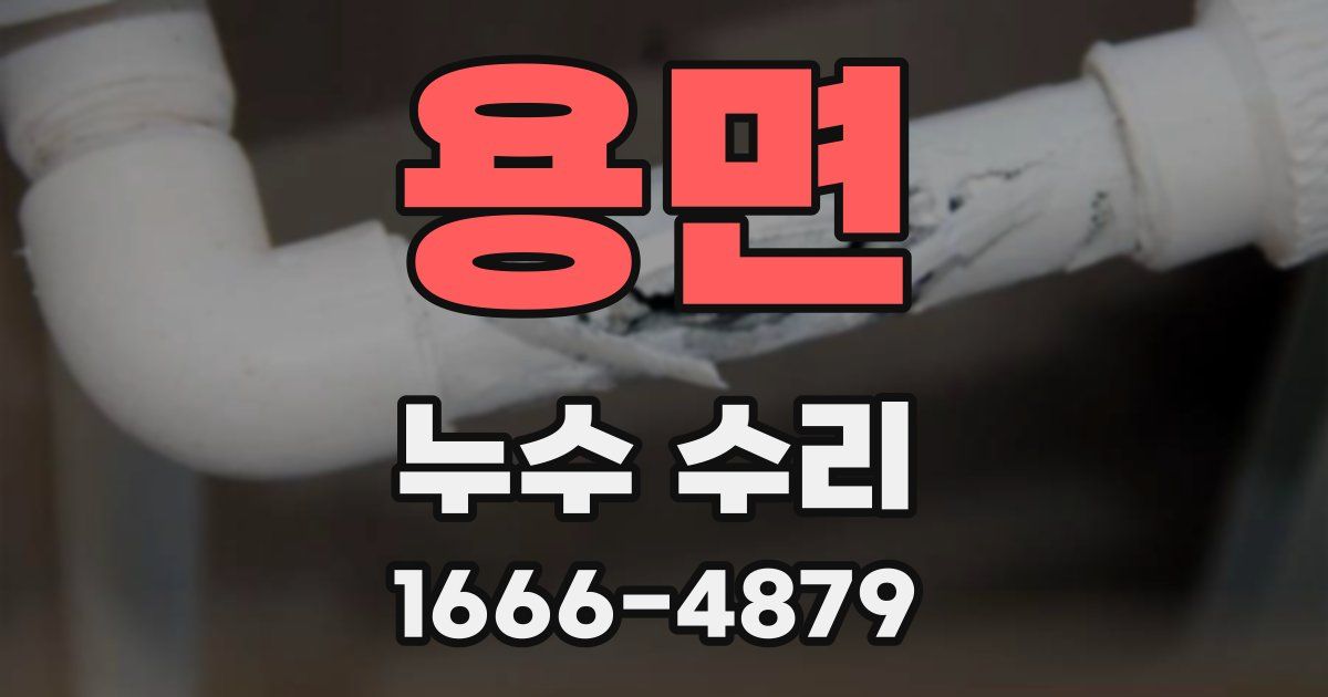 용면 누수 수리