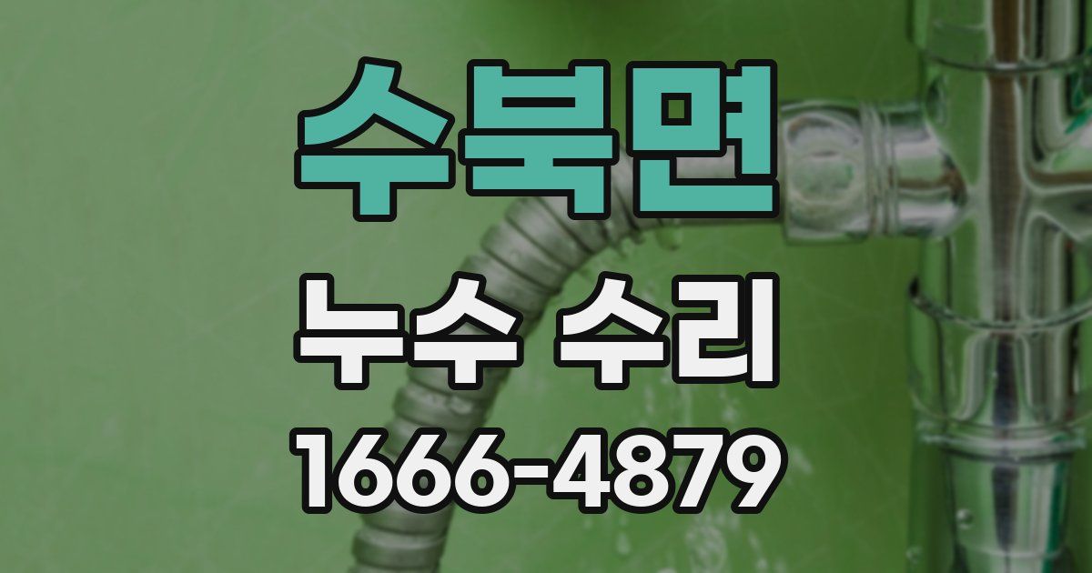 수북면 누수 수리