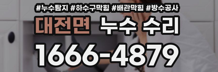 대전면 누수 수리