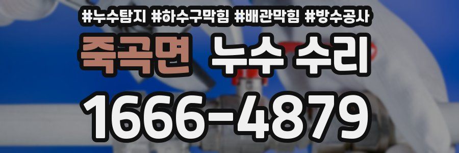 죽곡면 누수 수리