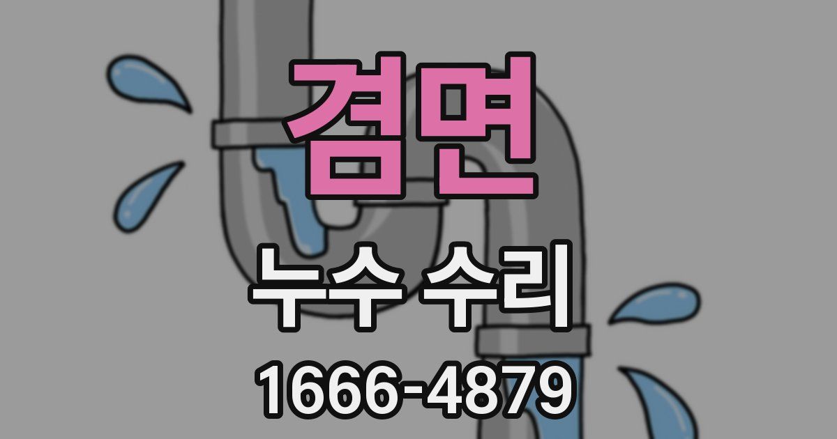 겸면 누수 수리