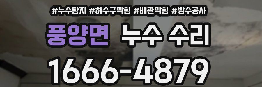 풍양면 누수 수리