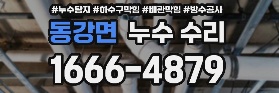 동강면 누수 수리