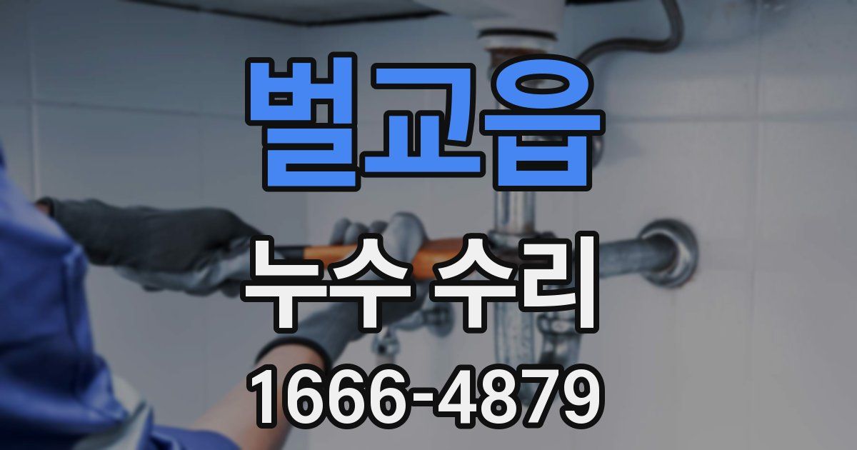 벌교읍 누수 수리