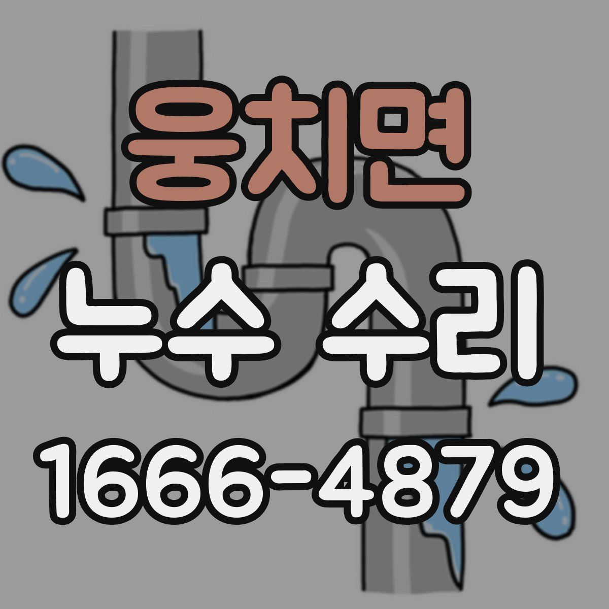 웅치면 누수 수리