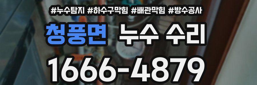 청풍면 누수 수리