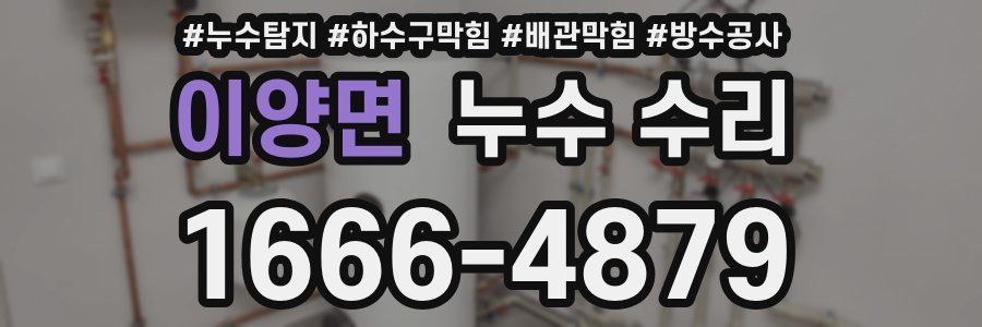 이양면 누수 수리
