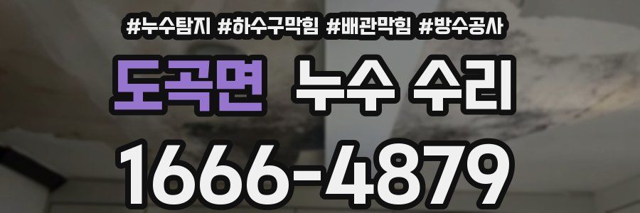 도곡면 누수 수리