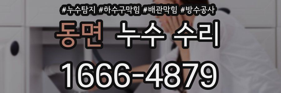 동면 누수 수리