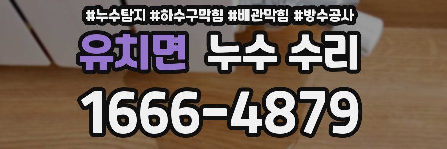유치면 누수 수리