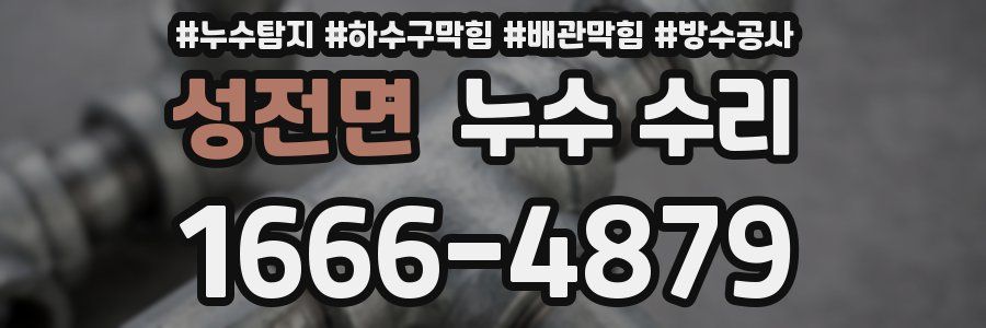 성전면 누수 수리