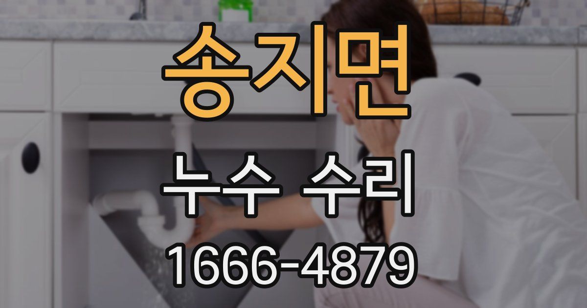 송지면 누수 수리