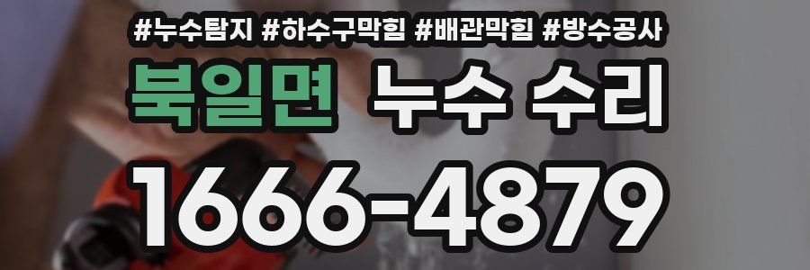북일면 누수 수리