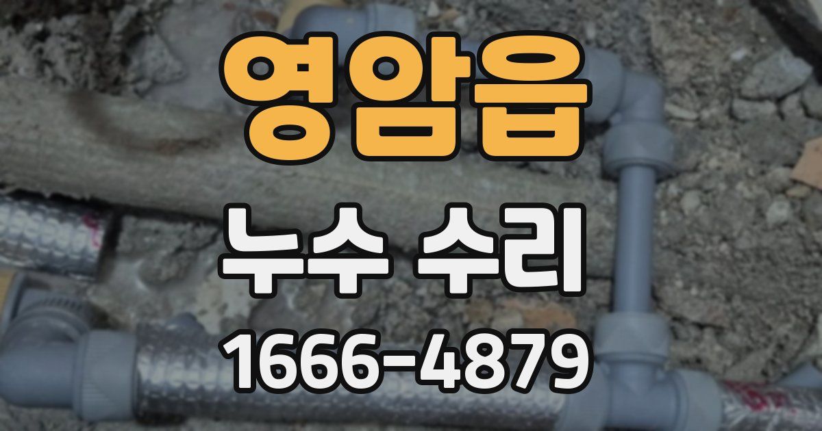 영암읍 누수 수리