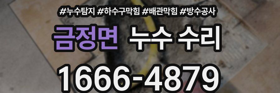 금정면 누수 수리