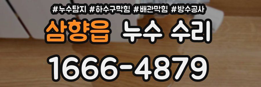 삼향읍 누수 수리