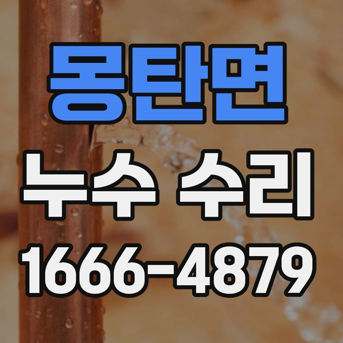 몽탄면 누수 수리