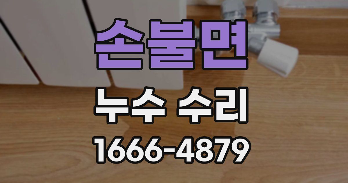 손불면 누수 수리