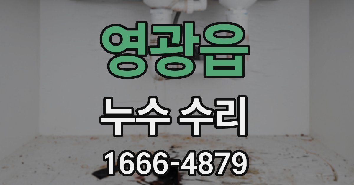 영광읍 누수 수리