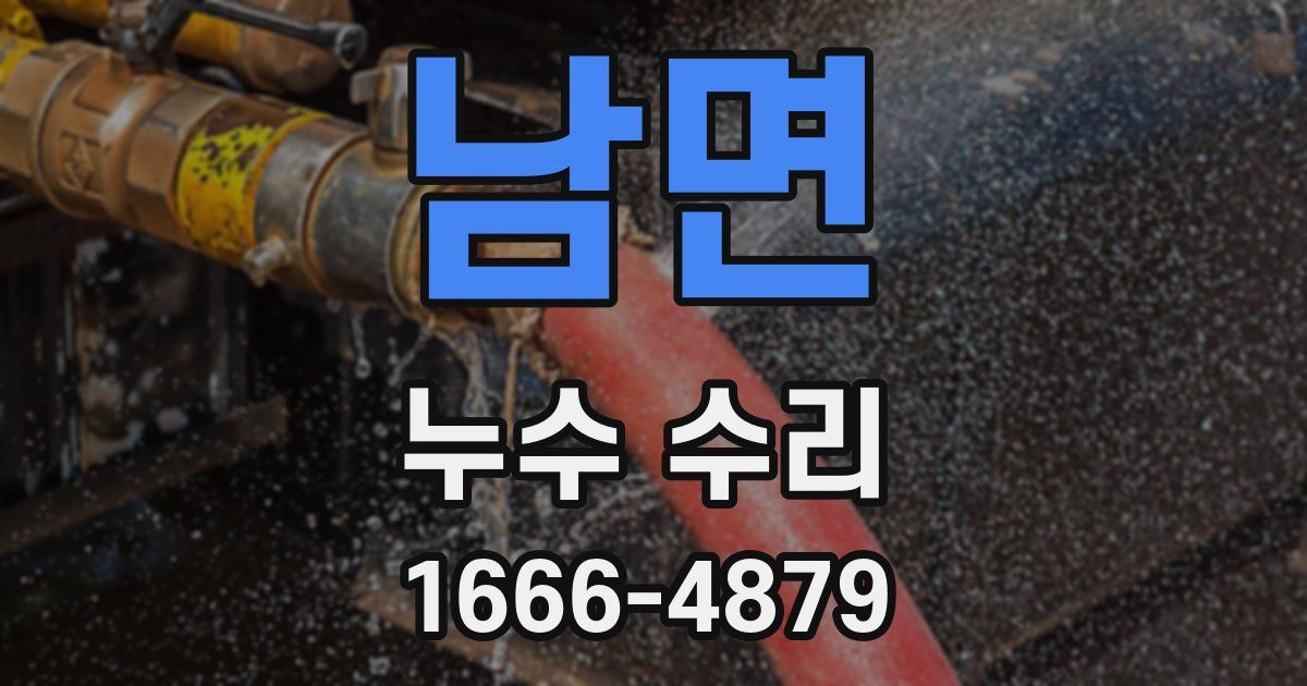 남면 누수 수리