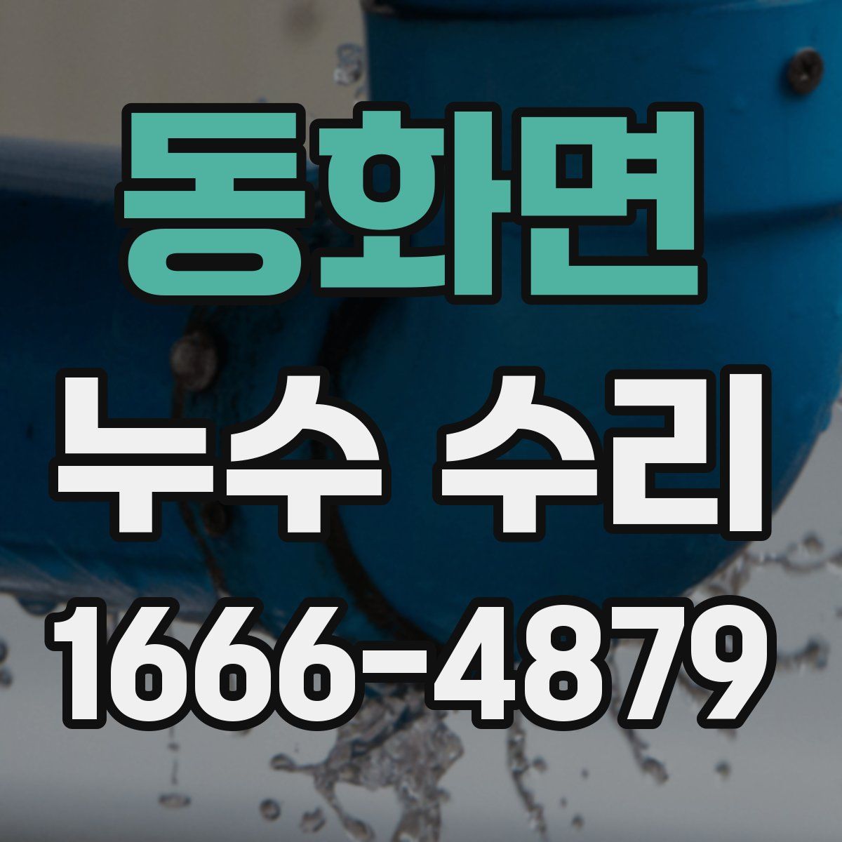 동화면 누수 수리