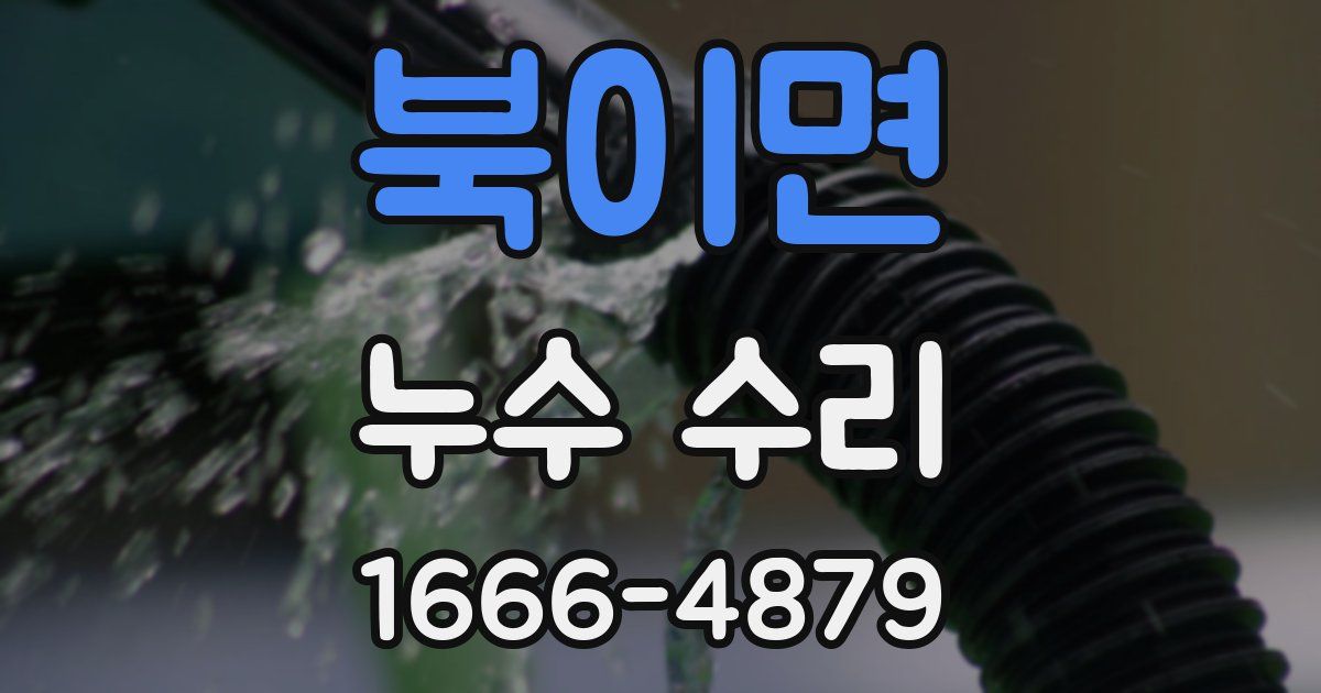 북이면 누수 수리