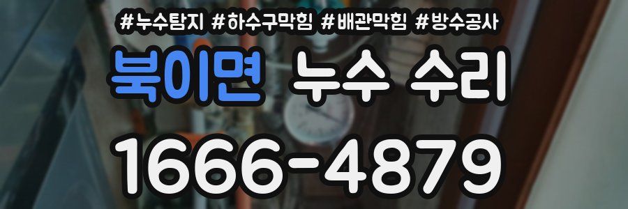북이면 누수 수리