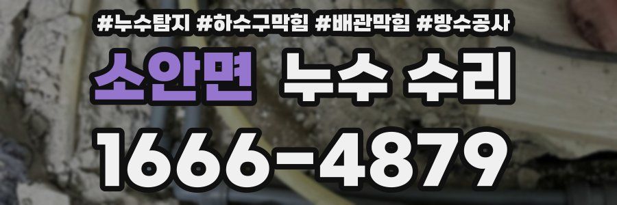 소안면 누수 수리