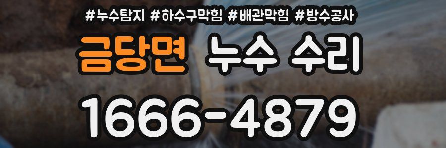 금당면 누수 수리