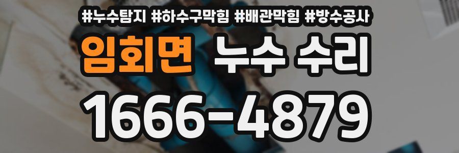 임회면 누수 수리