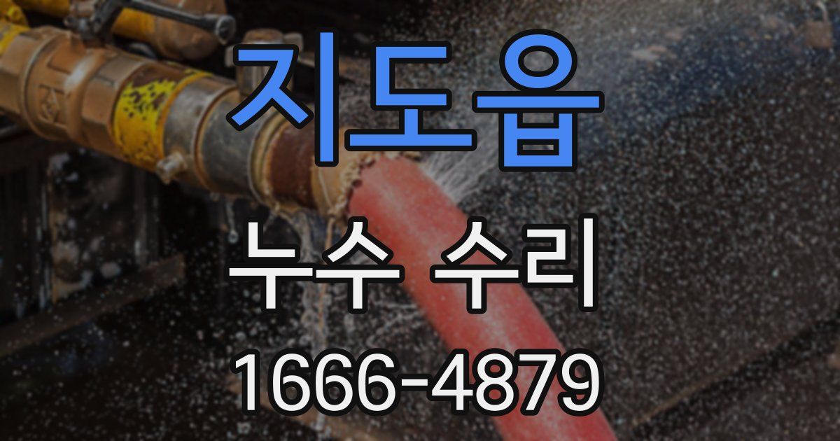 지도읍 누수 수리