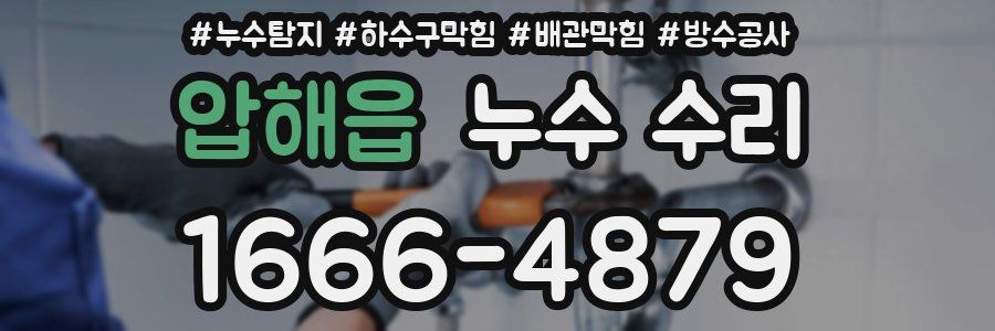 압해읍 누수 수리