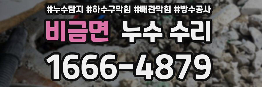비금면 누수 수리