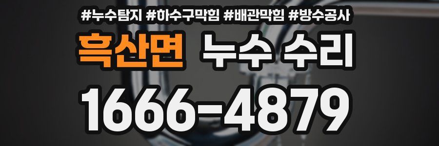 흑산면 누수 수리