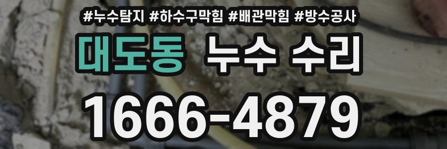 대도동 누수 수리