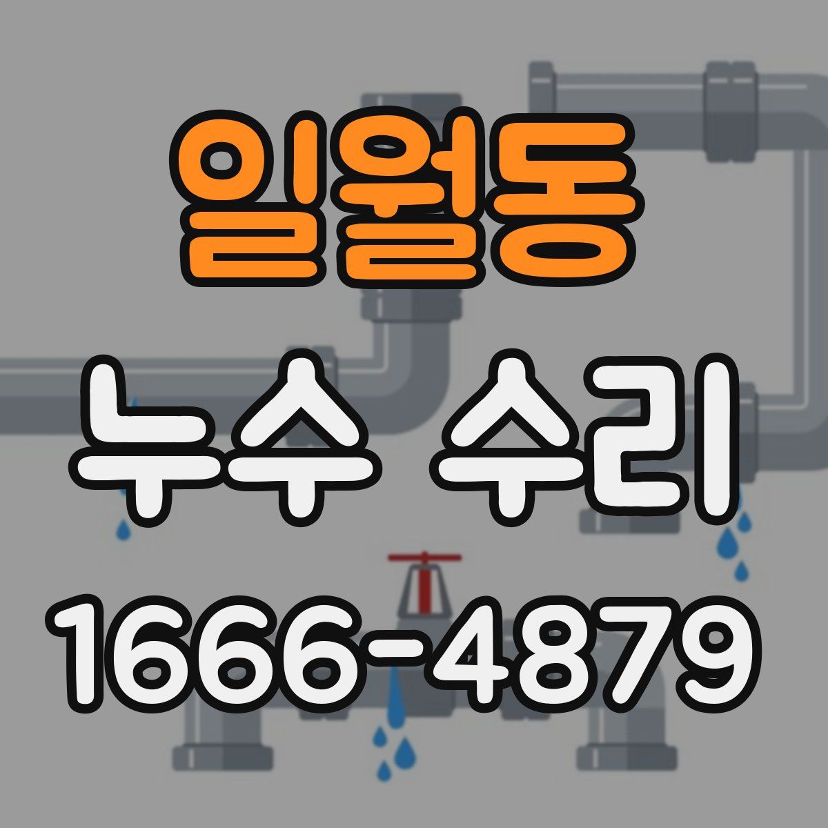 일월동 누수 수리