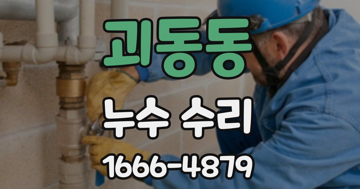 괴동동 누수 수리