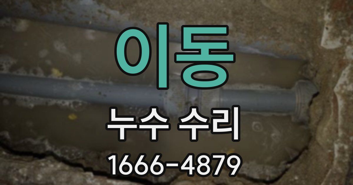 이동 누수 수리