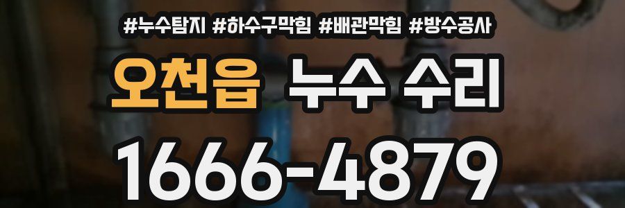 오천읍 누수 수리