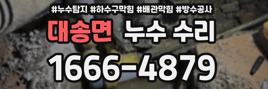 대송면 누수 수리