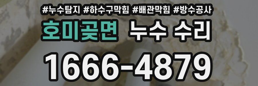 호미곶면 누수 수리