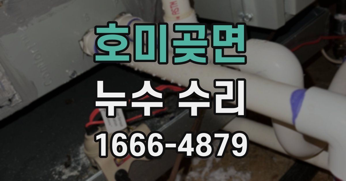 호미곶면 누수 수리