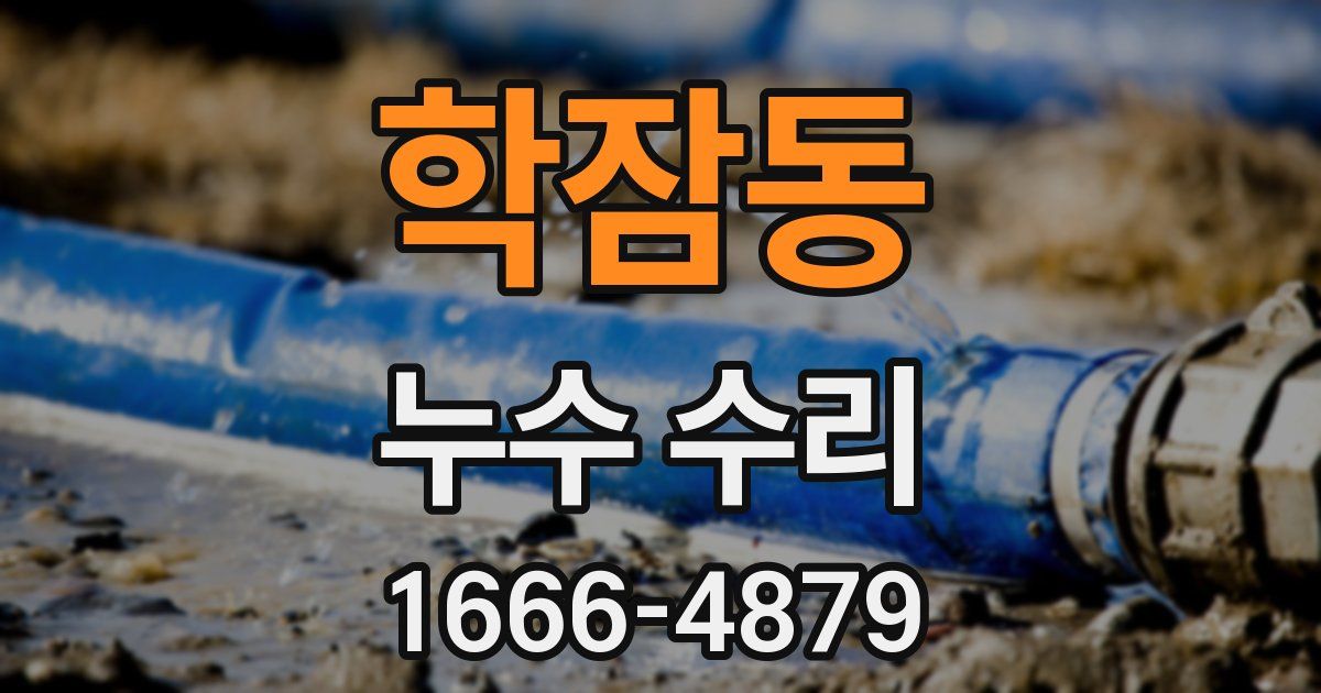 학잠동 누수 수리