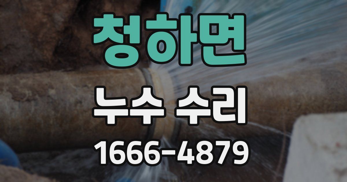 청하면 누수 수리