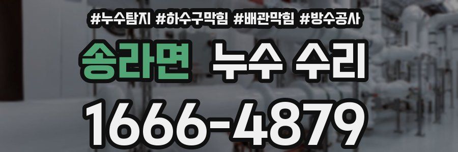 송라면 누수 수리