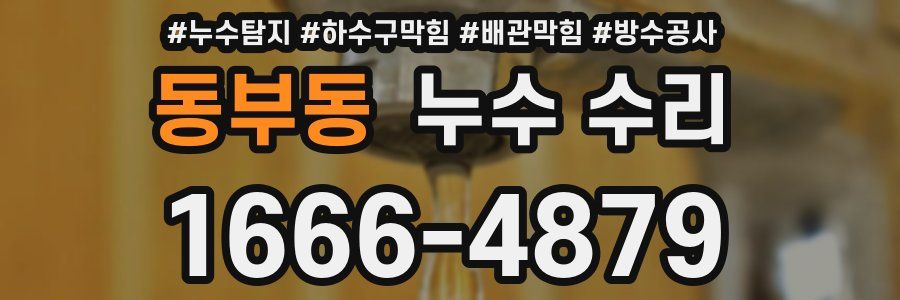 동부동 누수 수리