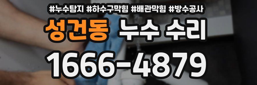 성건동 누수 수리