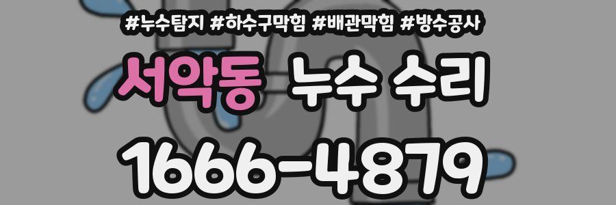 서악동 누수 수리