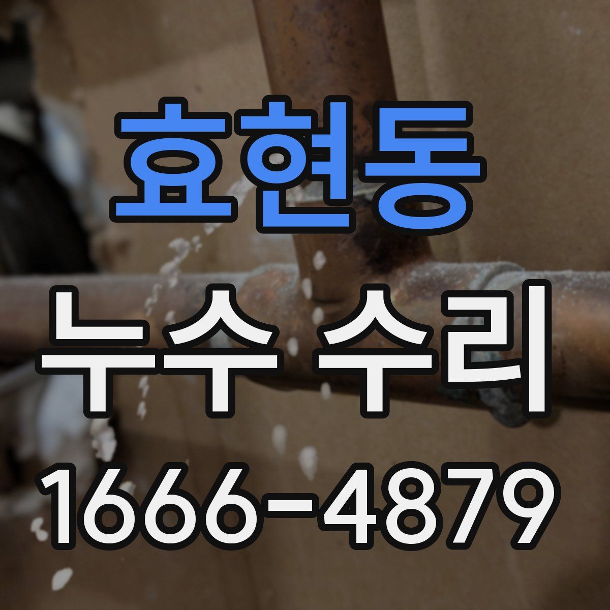 효현동 누수 수리